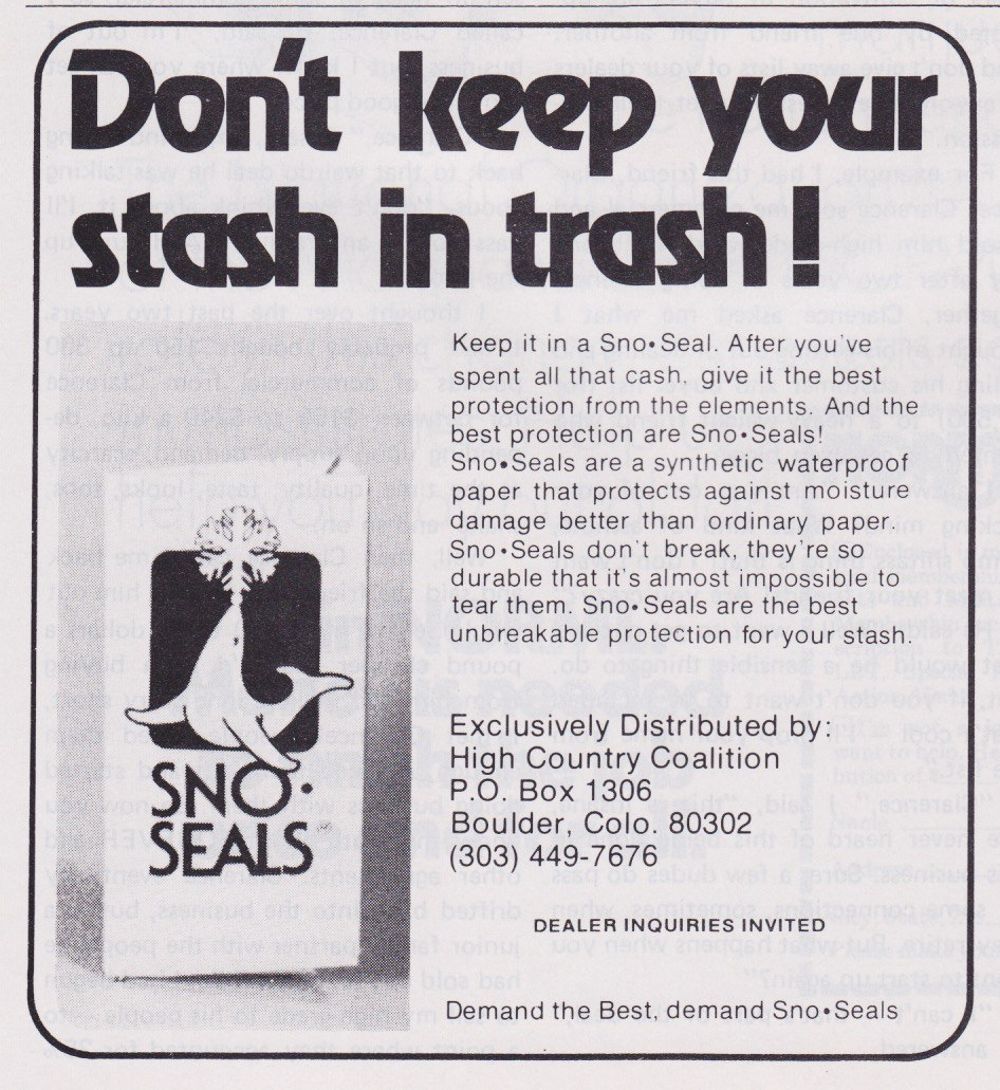 cocaine paraphernalia ads 1970s