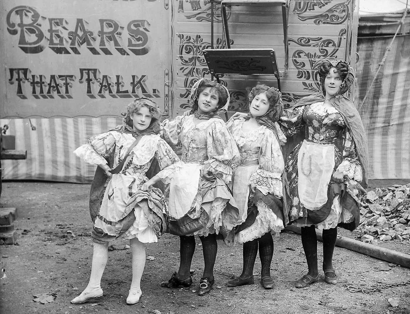 traveling circus northern ireland vintage photos