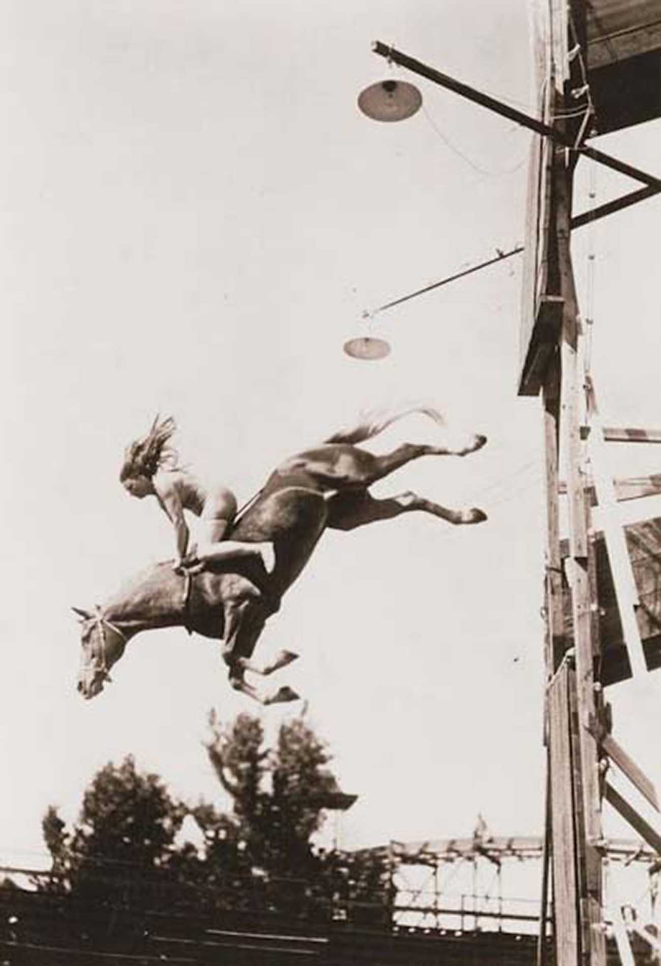 diving horse vintage photos