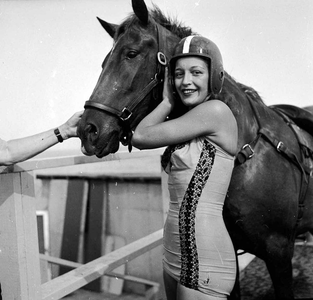 diving horse vintage photos