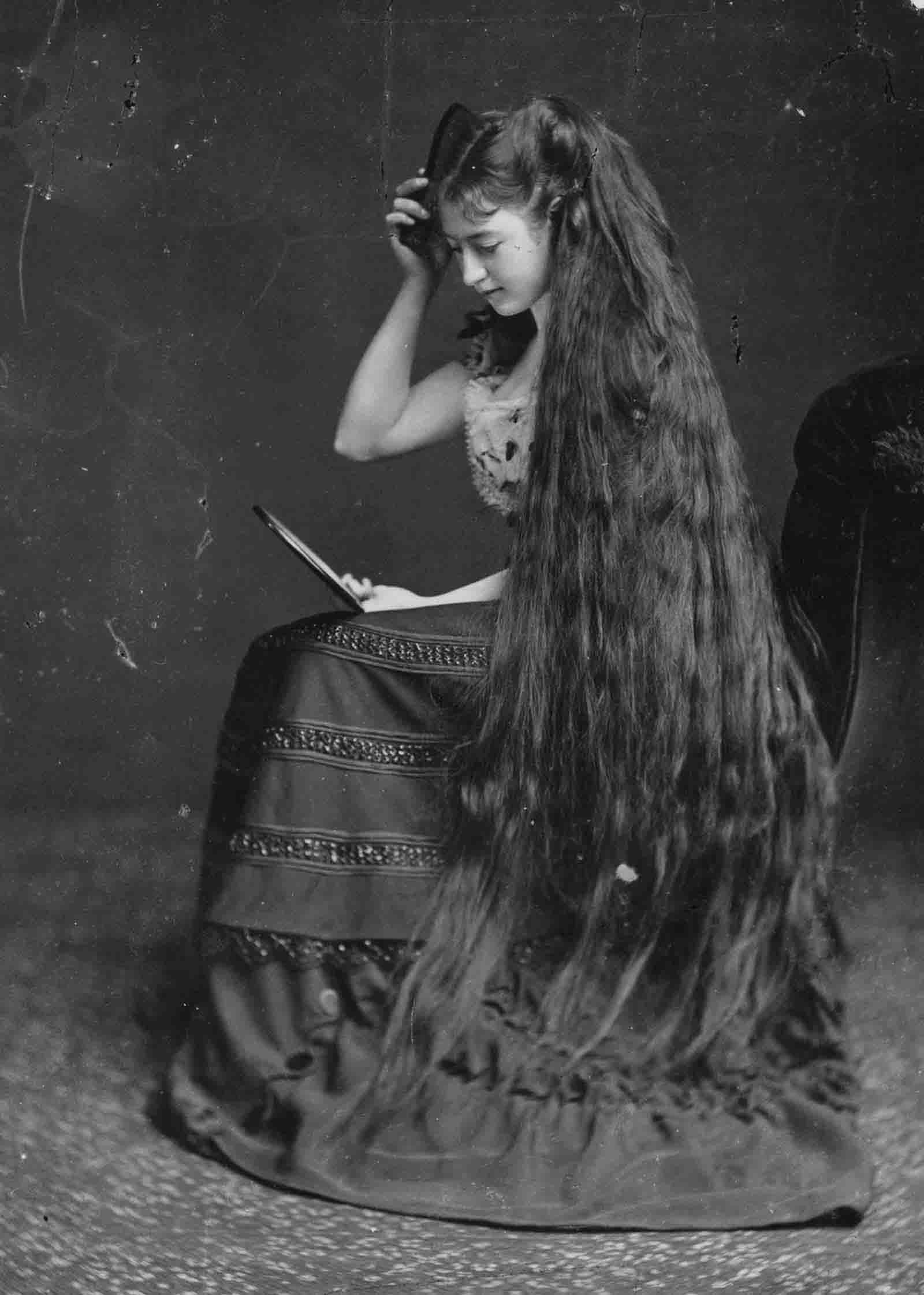  victorian long hair photos