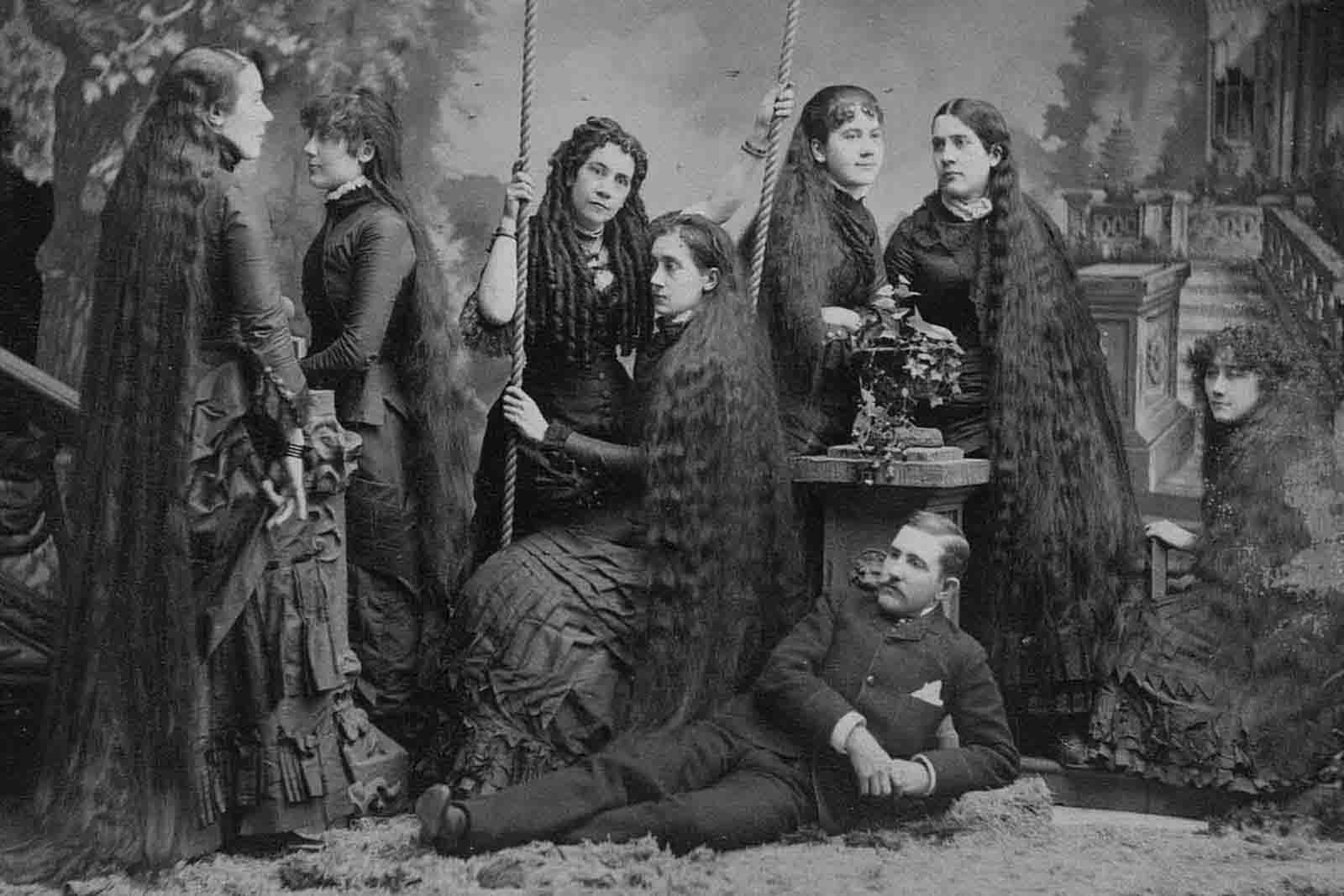  victorian long hair photos