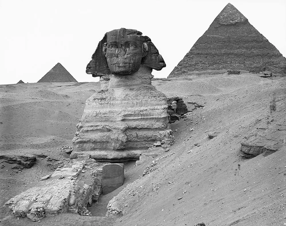great sphinx giza old photographs