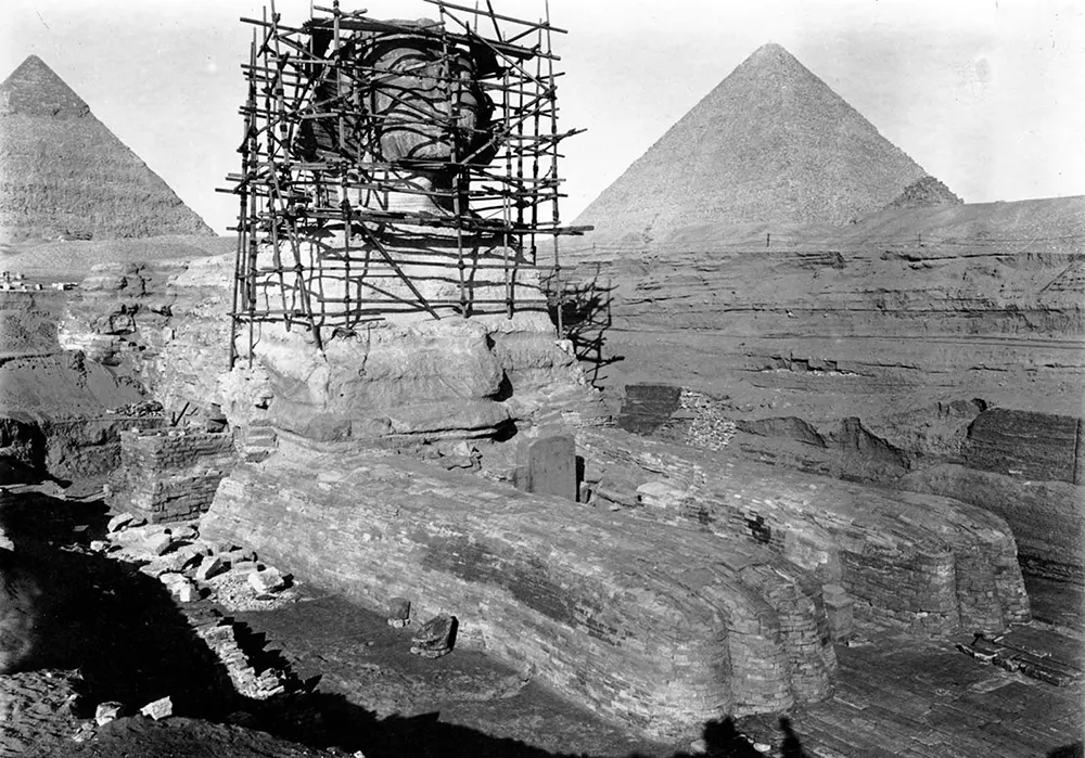 great sphinx giza old photographs