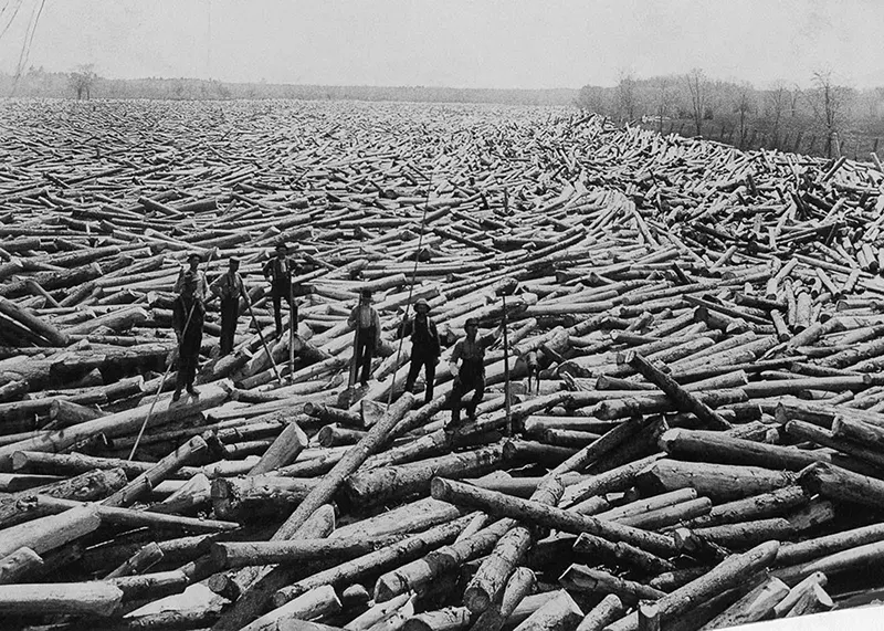 lumberjacks vintage photographs