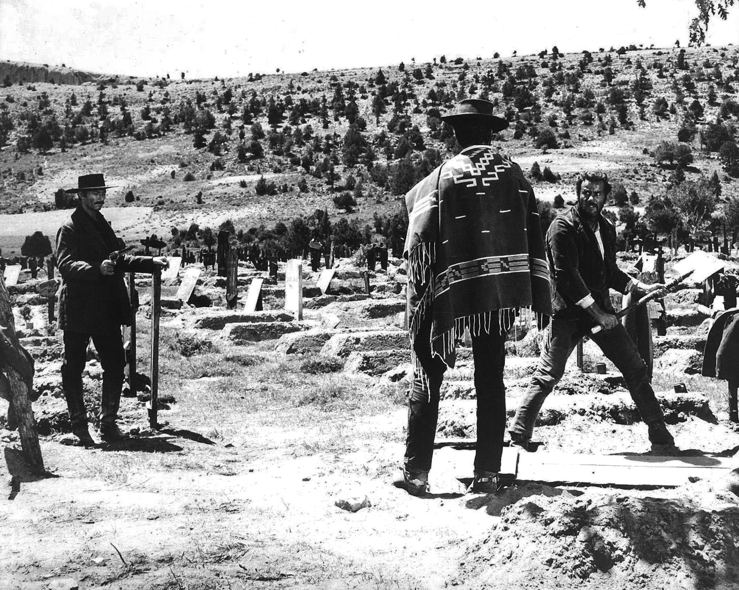 Behind the scenes photos from the iconic film The Good, the Bad and the Ugly