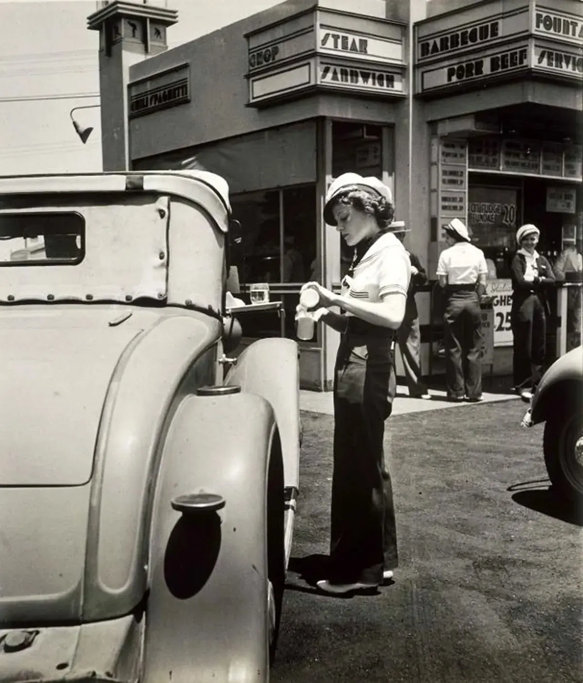 drive-in restaurants vintage photos