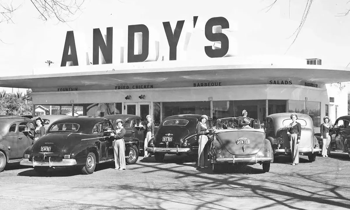 drive-in restaurants vintage photos
