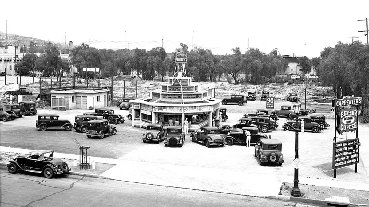 drive-in restaurants vintage photos