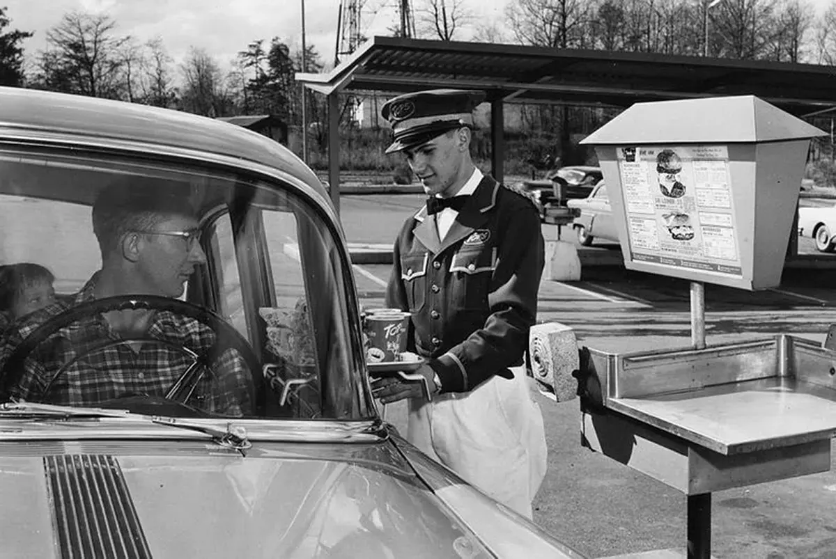 drive-in restaurants vintage photos
