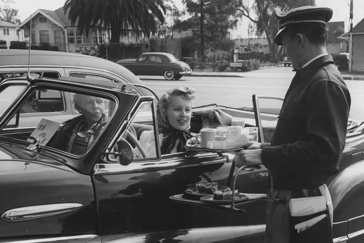 drive-in restaurants vintage photos