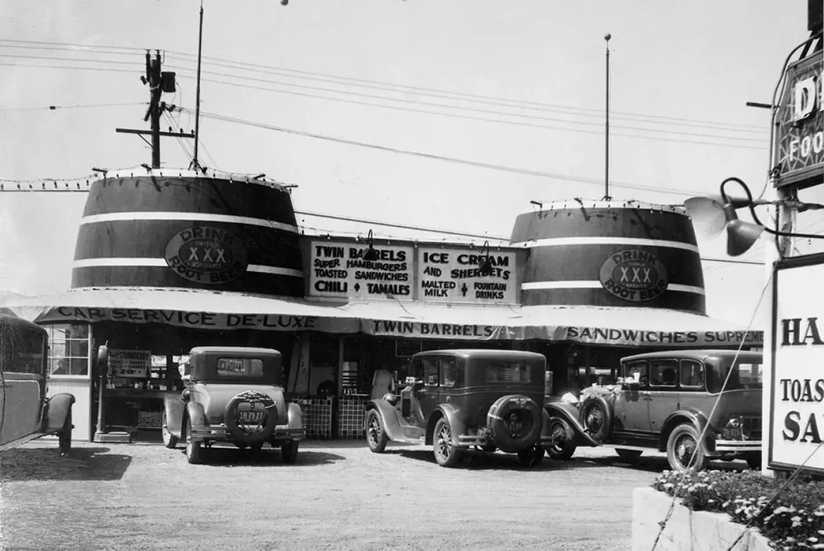 drive-in restaurants vintage photos