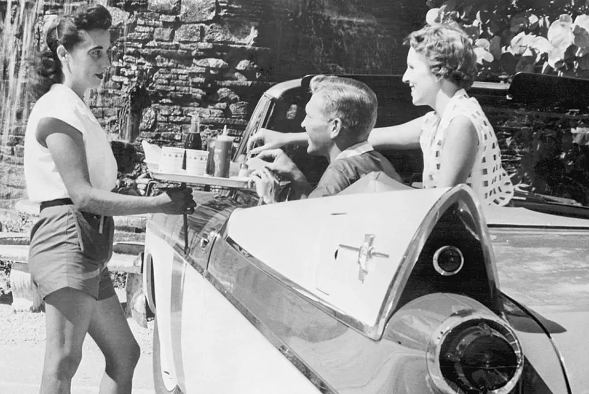 drive-in restaurants vintage photos
