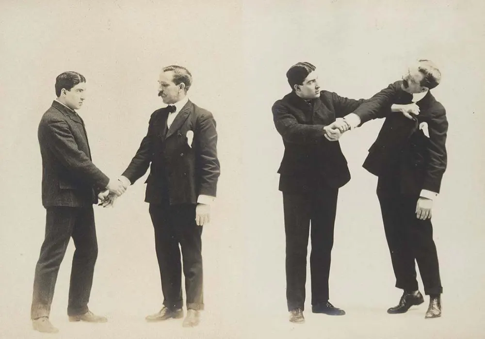 victorian self defense maneuvers vintage photos