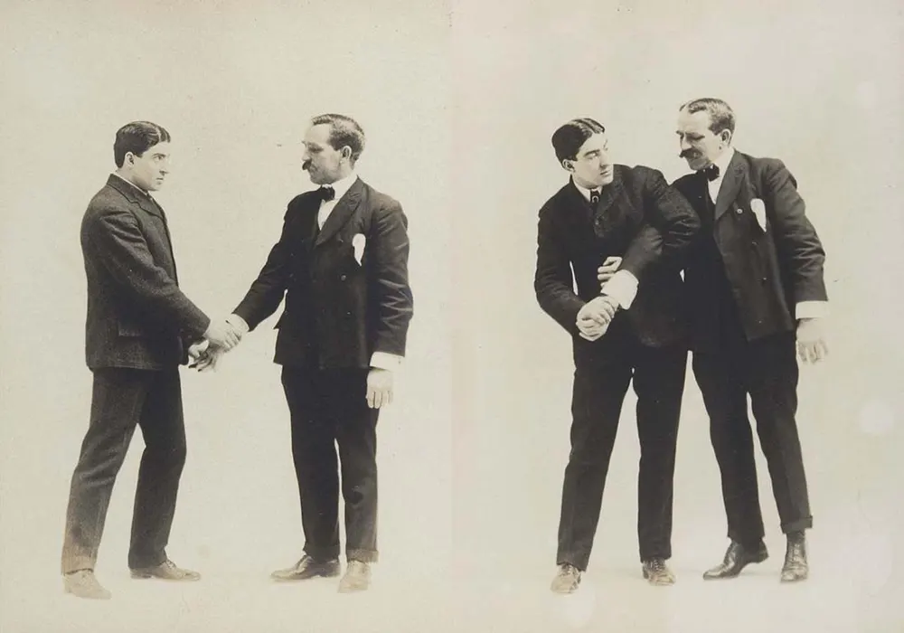 victorian self defense maneuvers vintage photos