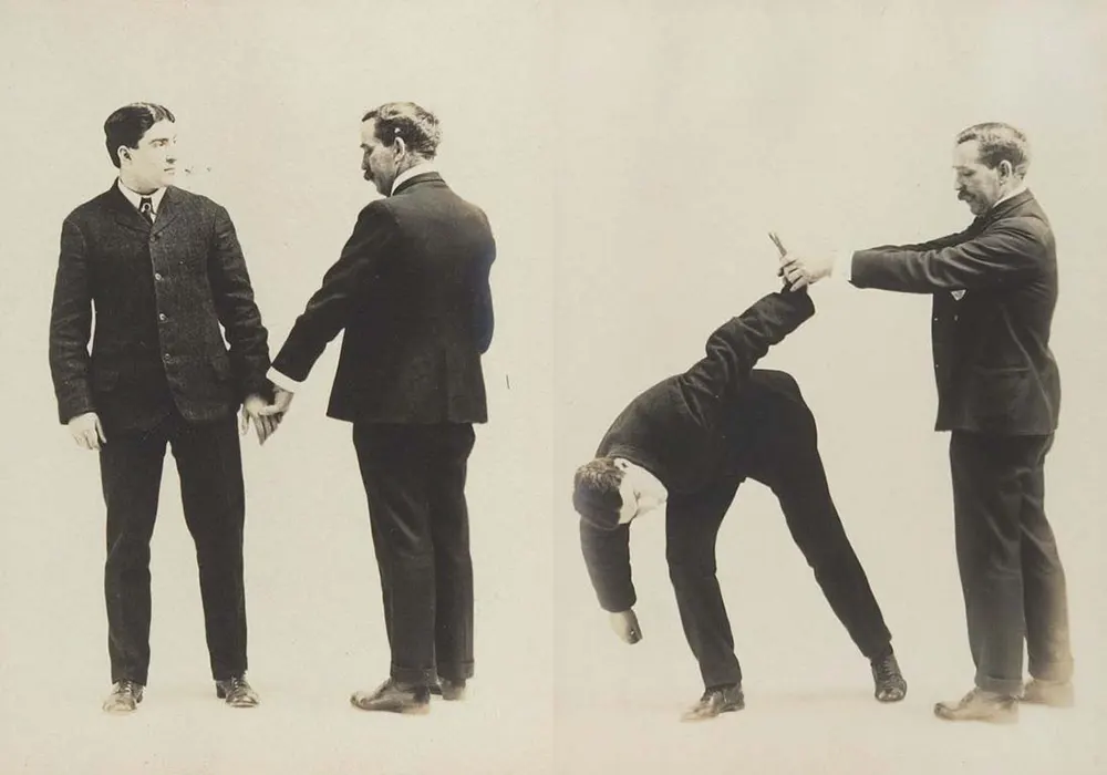 victorian self defense maneuvers vintage photos