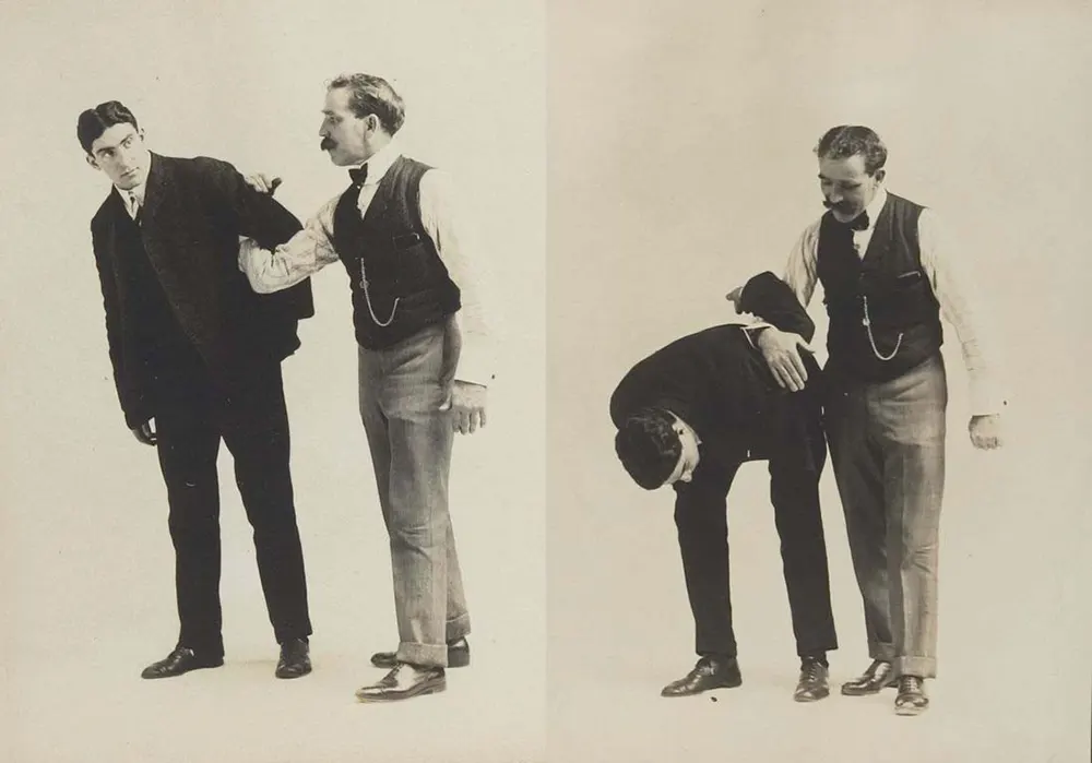 victorian self defense maneuvers vintage photos