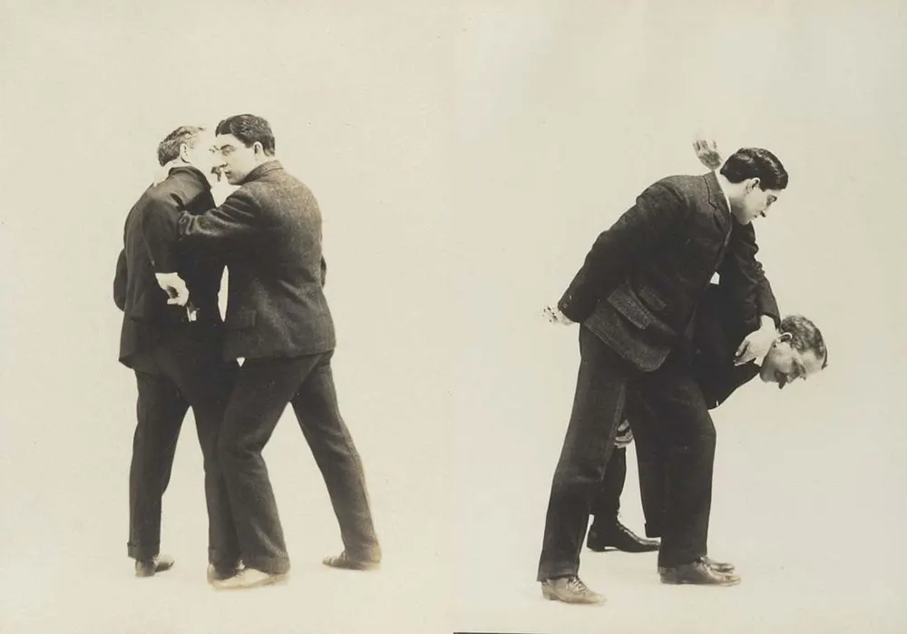 victorian self defense maneuvers vintage photos