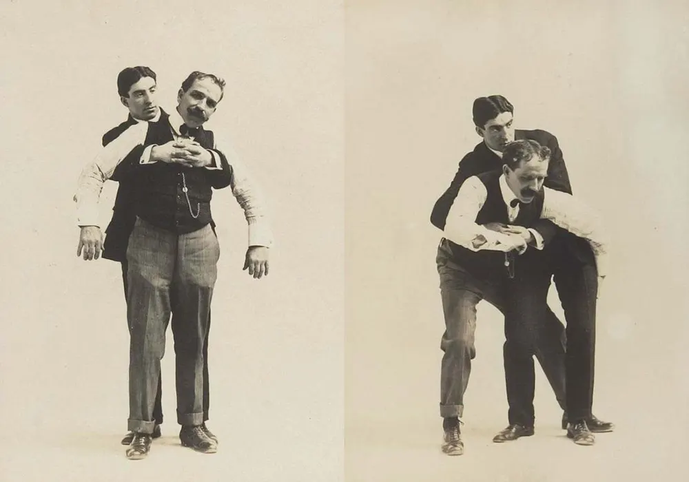 victorian self defense maneuvers vintage photos