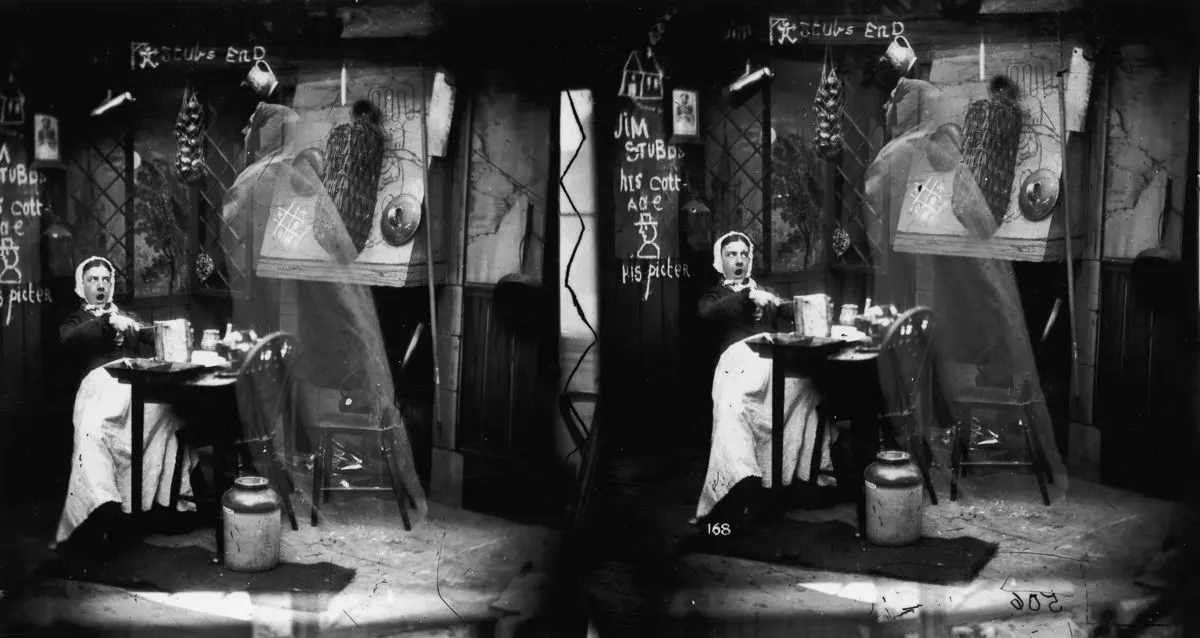 stereoscopic ghost photos