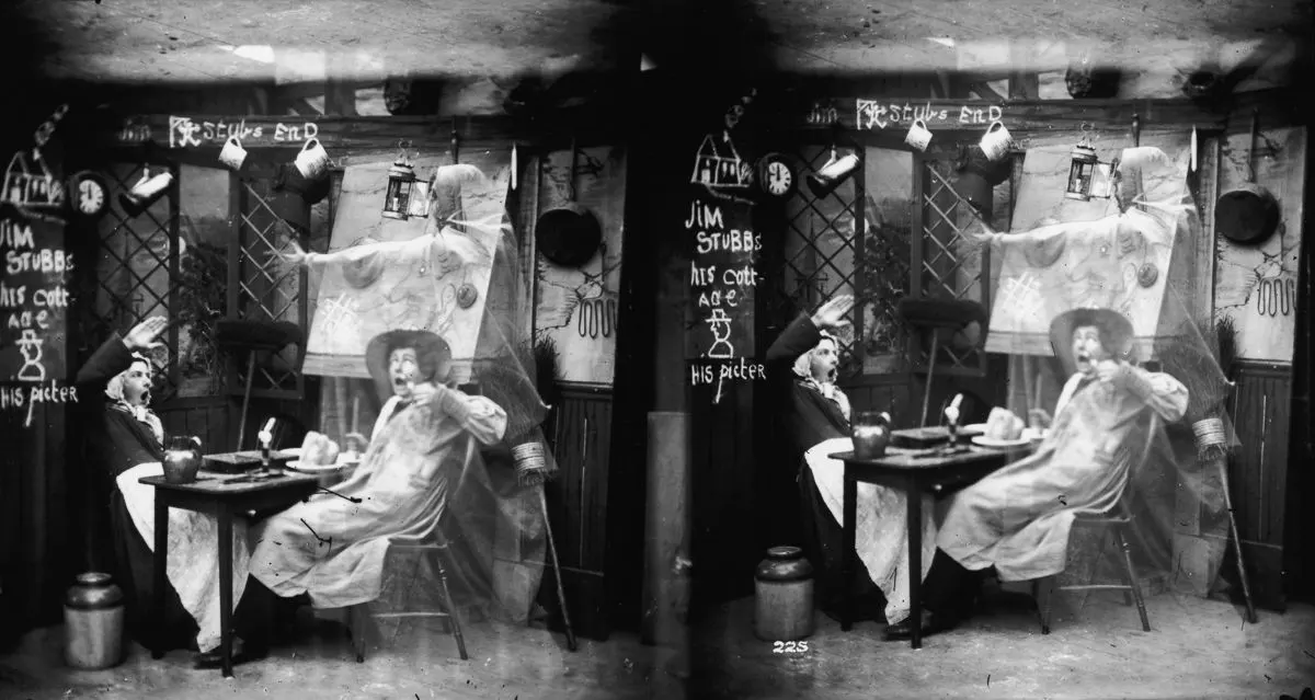 stereoscopic ghost photos