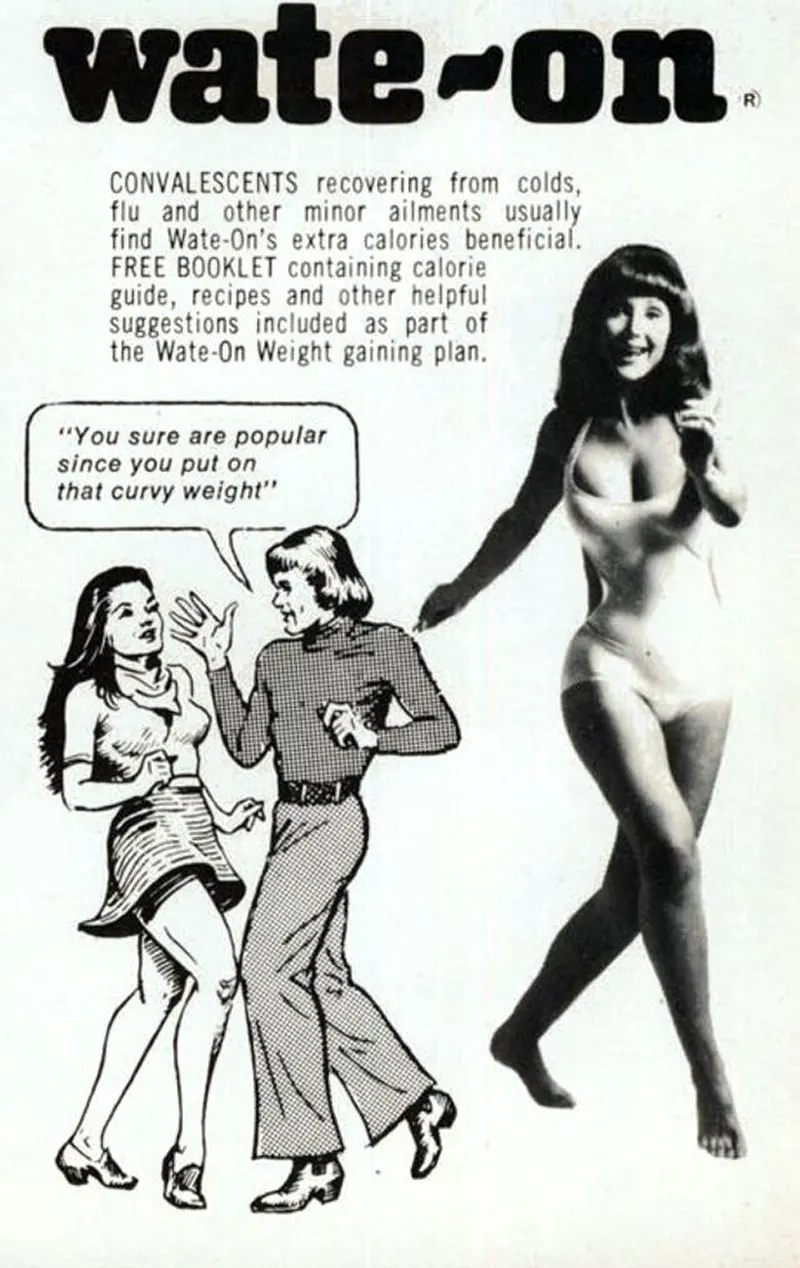 weight gain vintage ads