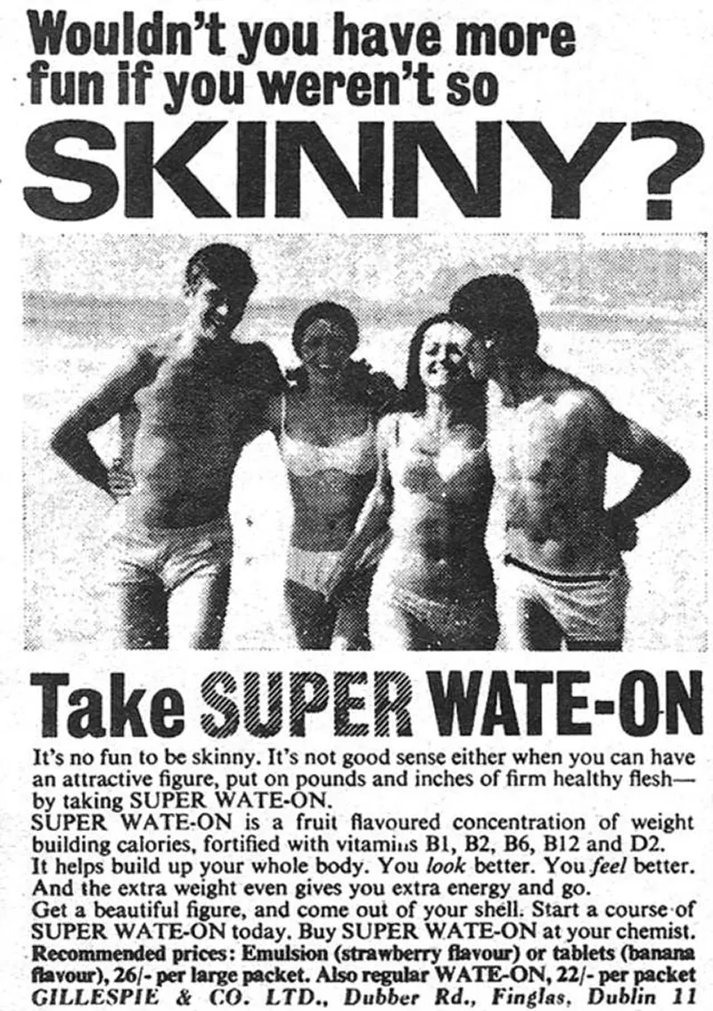 weight gain vintage ads