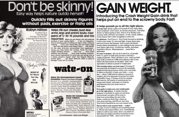 Interesting Vintage Ads Promoting Weight Gain for Women, 1930s-1950s