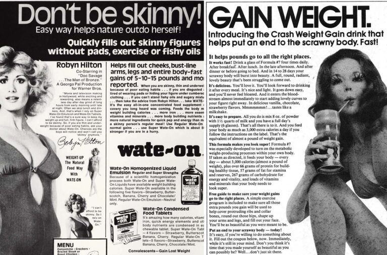 Interesting Vintage Ads Promoting Weight Gain for Women, 1930s-1950s