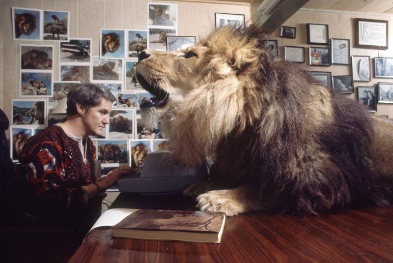Neil the lion photos Tippi Hedren and Melanie Griffith