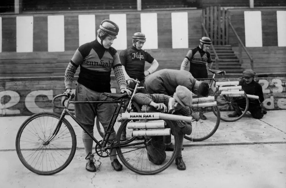 vintage Rocket Powered Bicycle