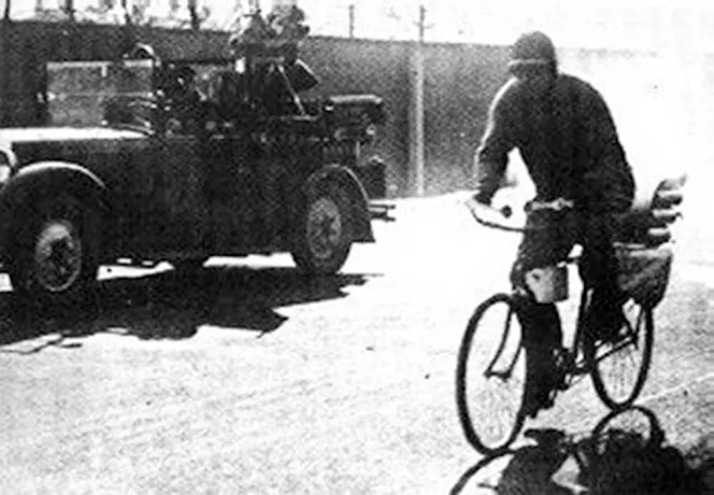 vintage Rocket Powered Bicycle