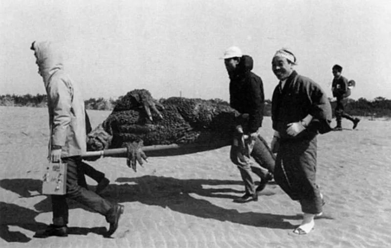 Godzilla behind the scene photos