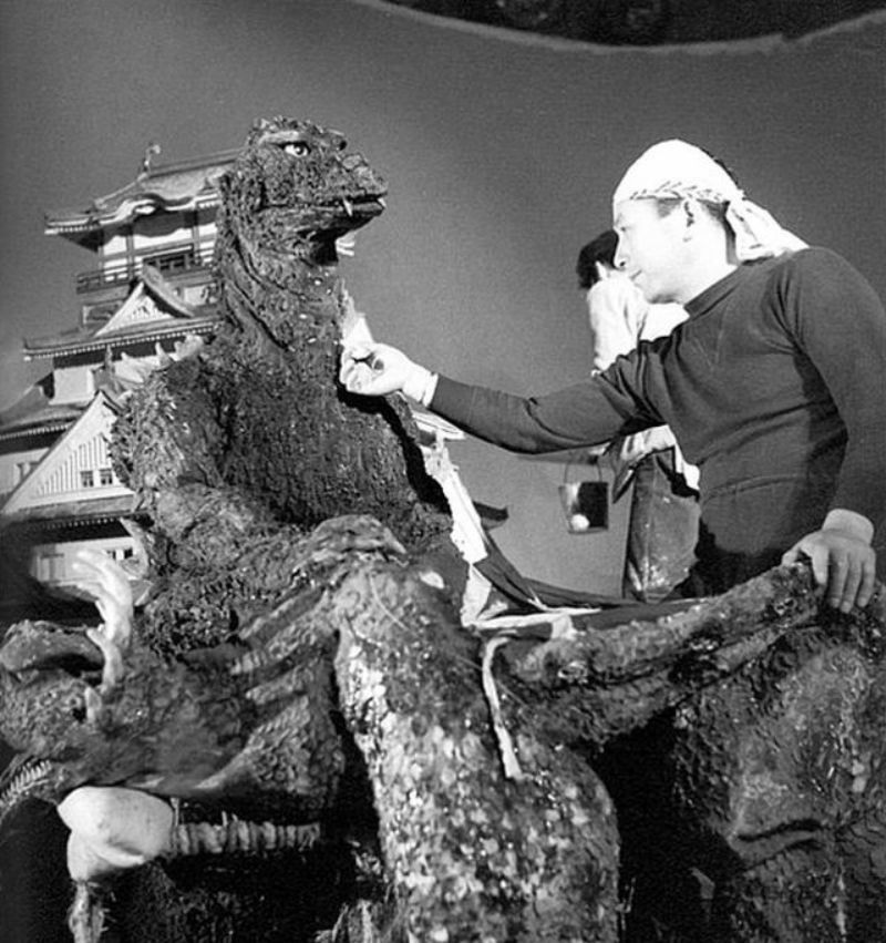 Godzilla behind the scene photos