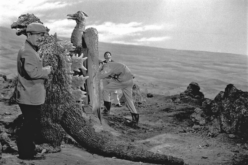 Godzilla behind the scene photos