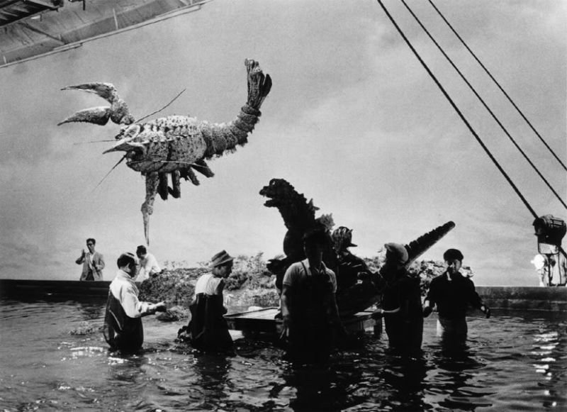 Godzilla behind the scene photos