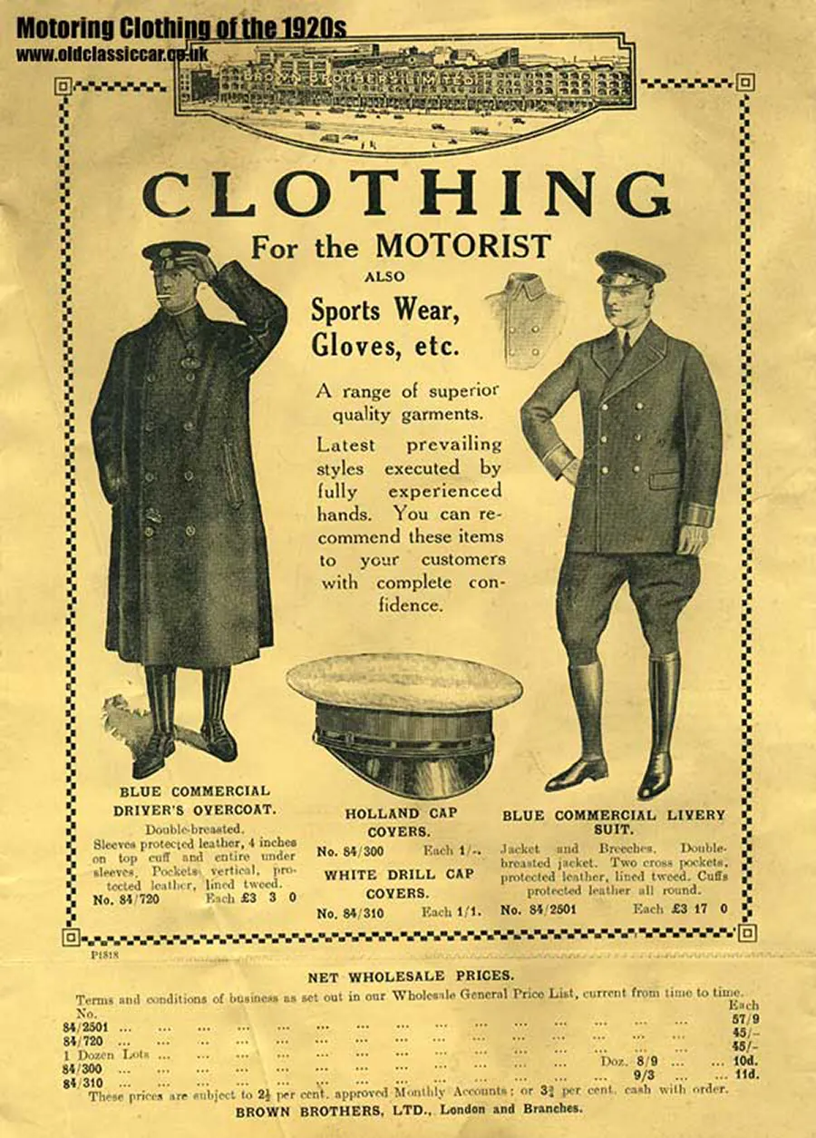 vintage automobilist fashion