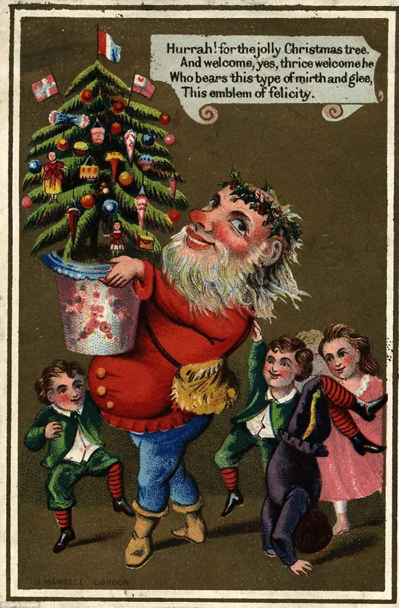 creepy victorian vintage christmas cards