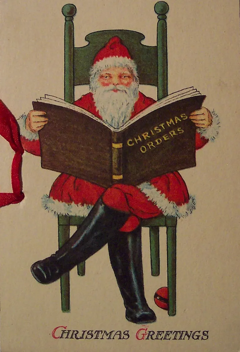 creepy victorian vintage christmas cards