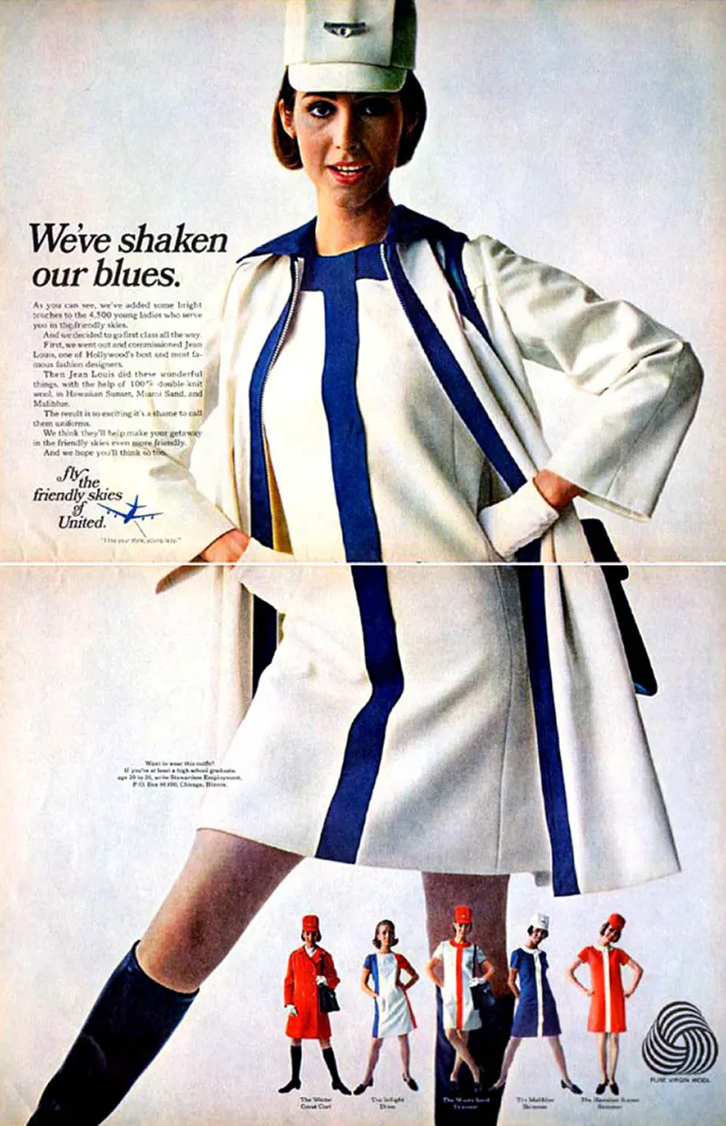 sex sells vintage airline advertising