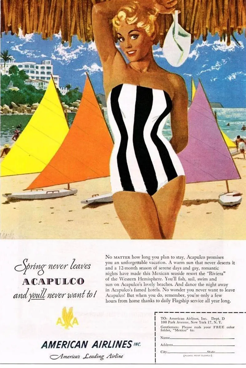 sex sells vintage airline advertising