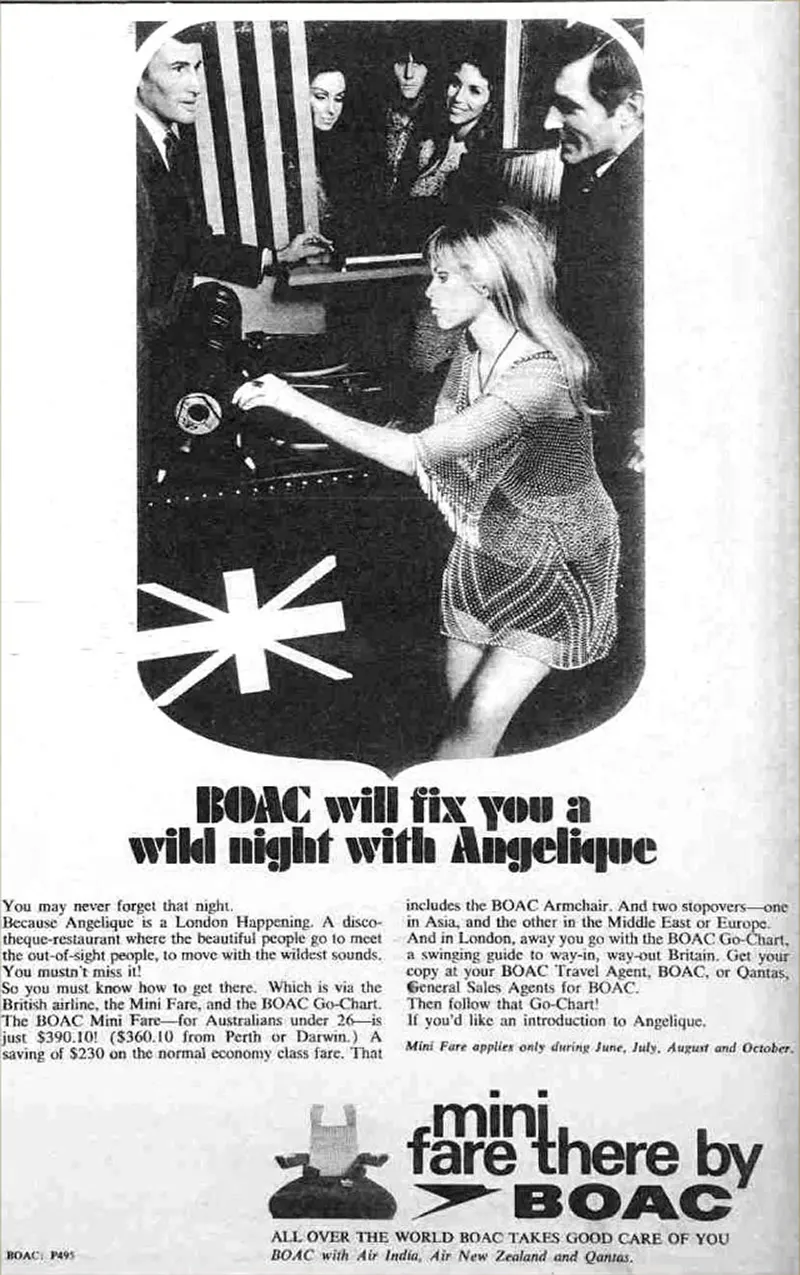 sex sells vintage airline advertising