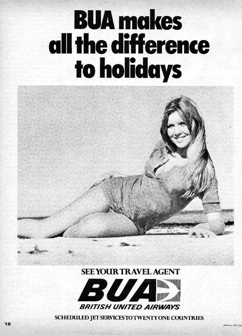 sex sells vintage airline advertising