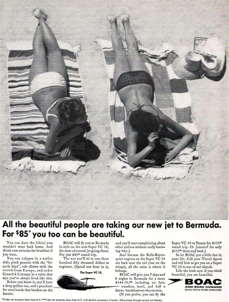 sex sells vintage airline advertising