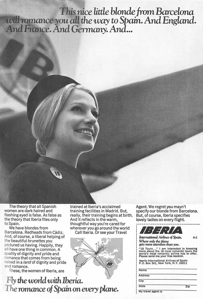 sex sells vintage airline advertising
