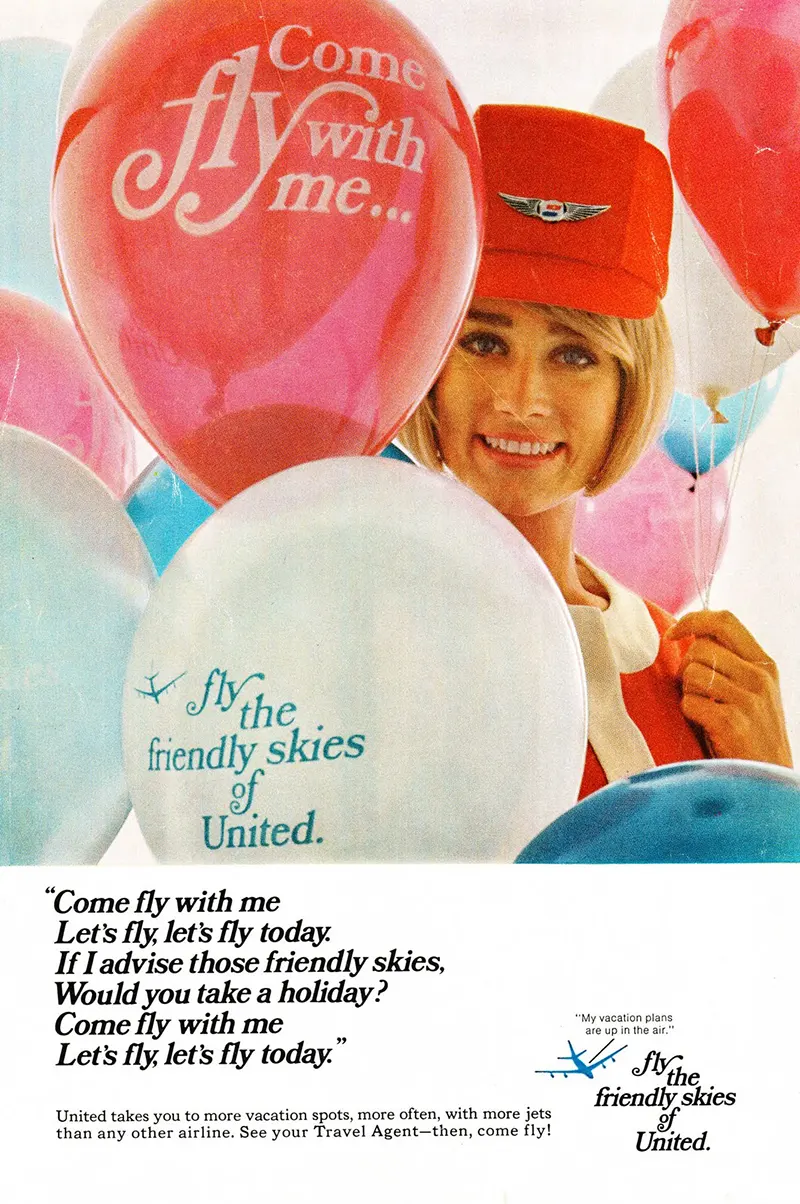 fly me ad campaign photos national airlines
