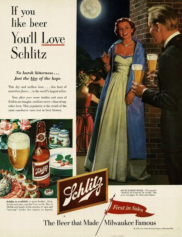 Schlitz vintage ads