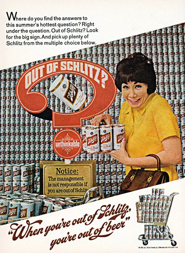 Schlitz vintage ads
