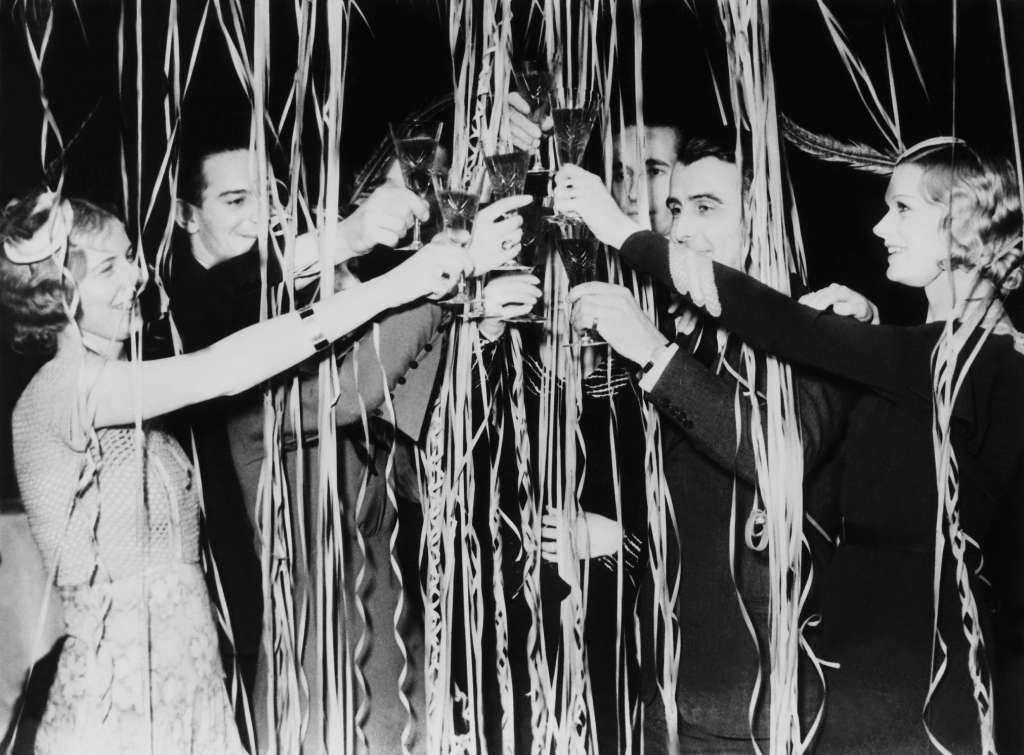 new year celebrations vintage photos