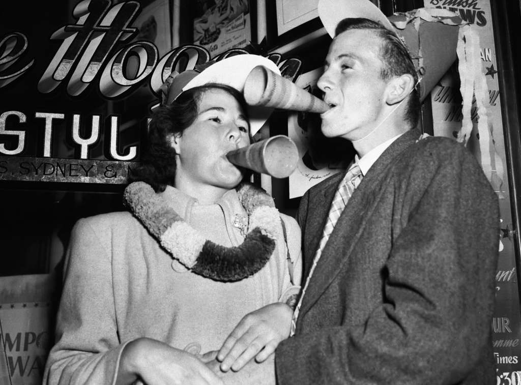 new year celebrations vintage photos